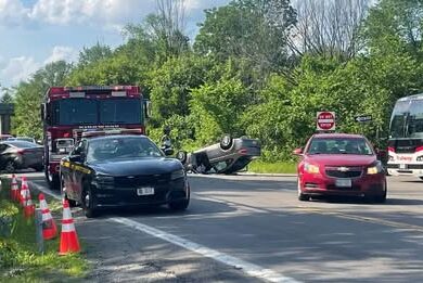 Crews respond to rollover crash on State Route 11