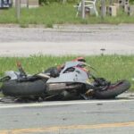 Motorcycle crash leaves rider in critical condition