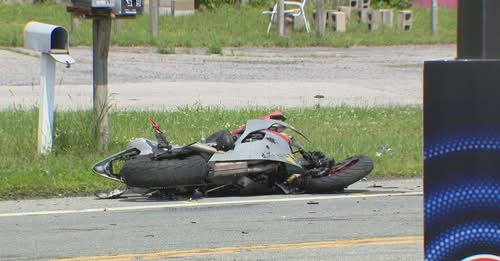 Motorcycle crash leaves rider in critical condition