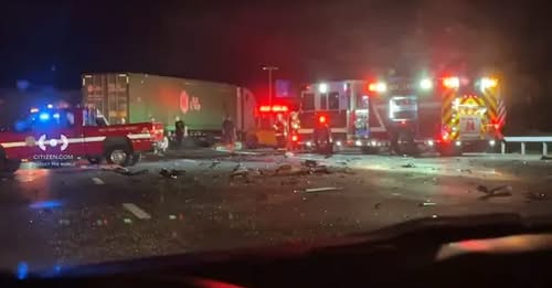 Fatal crash involving tractor-trailer reported near Palisades Mall